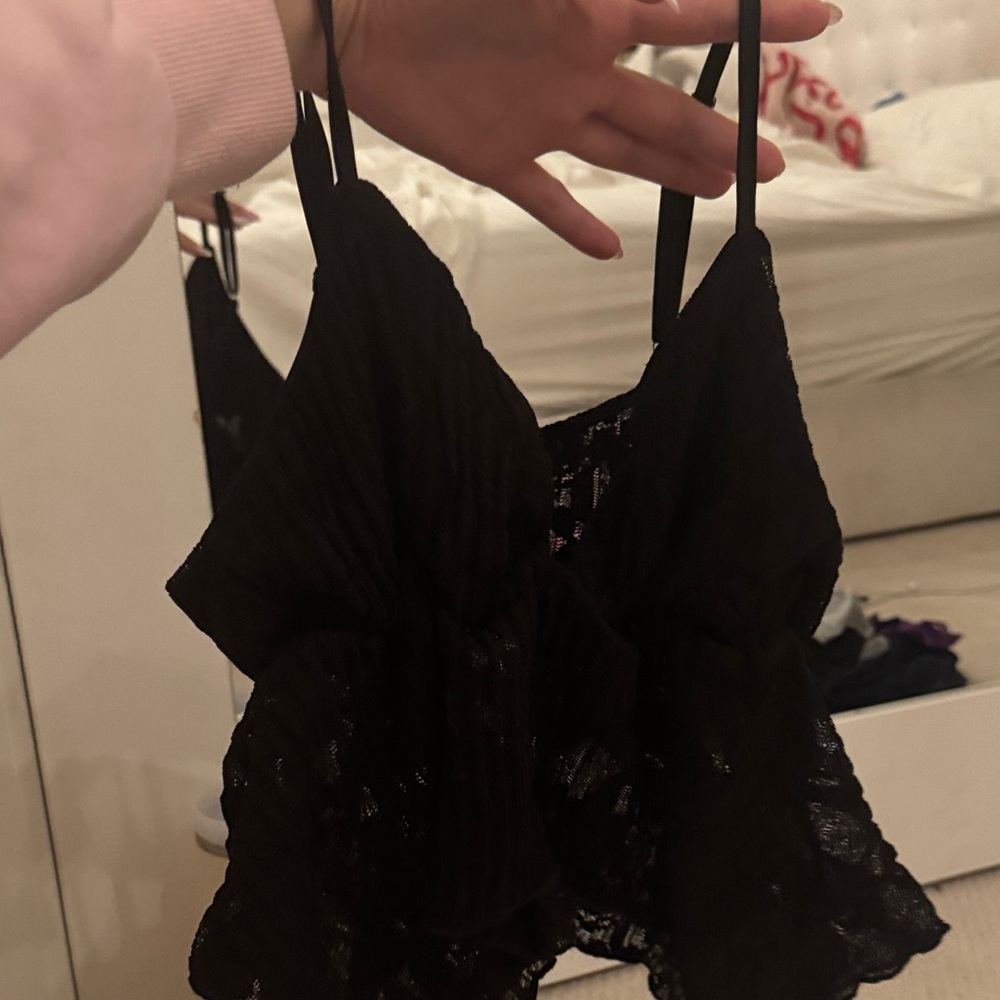 Black lash mesh top